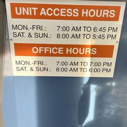 Fountain Valley Self Storage - Office and Unit Access Hours