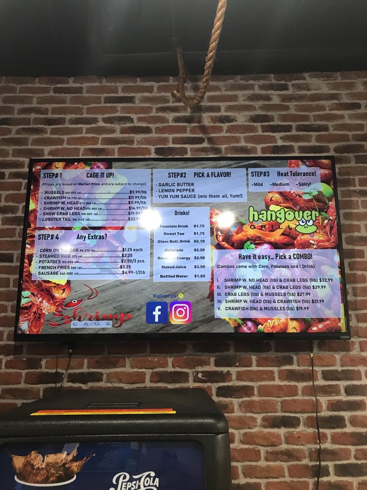 Food from Hangover Grill