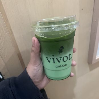 Vivot Craft Cafe - Pandan matcha (so good (': ) - Bubble Tea Near Me - Fullerton, California
