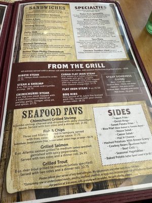Menu photo 2 Moab Grill Moab, UT