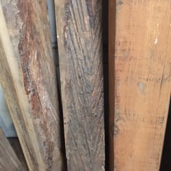 Anchor Hardwoods - Reclaimed, chevron river wood -$1k per 7 ft log