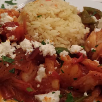 Gregory's 26 Corner Taverna - Shrimp Santorini with rice - Greek Near Me - Astoria, New York Gregory's 26 Corner Taverna - Shrimp Santorini with rice - Greek Near Me - Astoria, New York