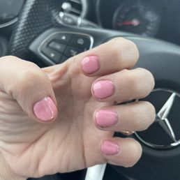 One day after getting nails done they started to discolor and turn an orange brown color :(