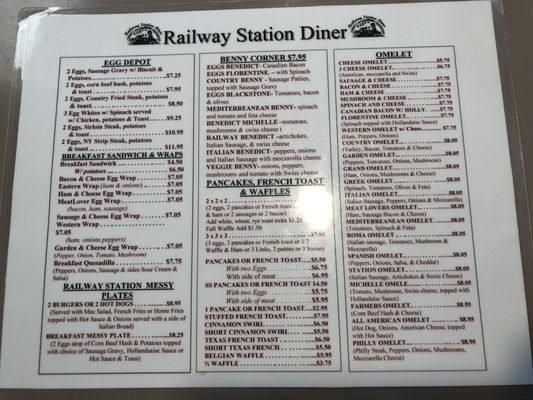 Menu photo 7 Railway Station Diner Rochester, NY Menu photo 7 Railway Station Diner Rochester, NY