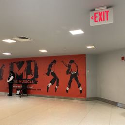 Broadway is back open and this is an advertisement for Michael Jackson the musical Broadway is back open and this is an advertisement for Michael Jackson the musical