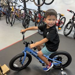 Mybike - Testing out his new bike