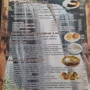 El Rio Lindo - Menu pg 1 - Cafes Near Me - Miami, Florida