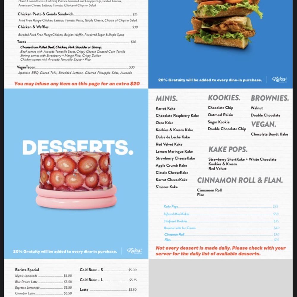 Kakes NYC - Menu - Lounges Near Me - Queens, New York