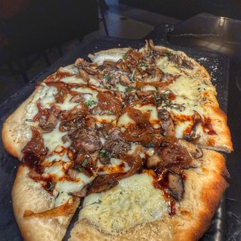 Amina - Mushroom flatbread - Mediterranean Near Me - Charlotte, North Carolina
