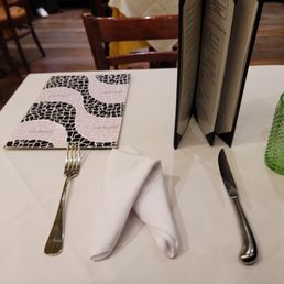 My table before my food was set My table before my food was set