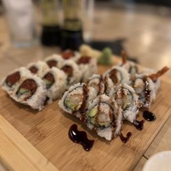Sushi Kawa - Shrimp Tempura Roll & Spicy Tuna Roll