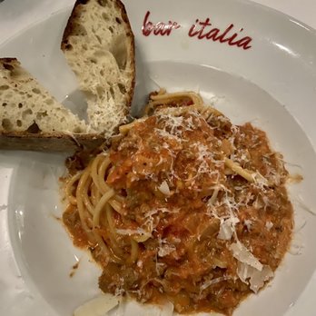 Bar Italia - Bucatini Bolognese- $17 - Italian Near Me - Lakewood, Ohio Bar Italia - Bucatini Bolognese- $17 - Italian Near Me - Lakewood, Ohio