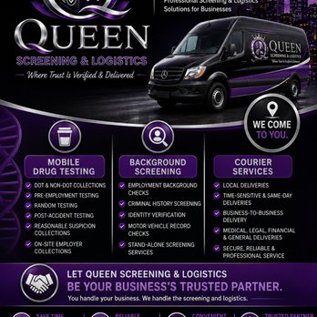 Queen Screening & Logistics - Couriers & Delivery Services Near Me - Riverview, Florida Queen Screening & Logistics - Couriers & Delivery Services Near Me - Riverview, Florida
