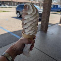 Mr Freeze - Small soft serve cone. $2.60