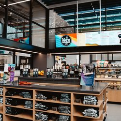 The cafe is located in the lobby of DC Central Kitchen's headquarters on Buzzard Point in Washington, DC.