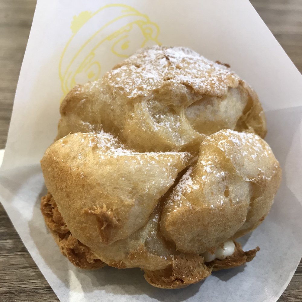 Beard Papa's - Rich strawberry cream in original cream puff shell - Desserts Near Me - Flushing, New York Beard Papa's - Rich strawberry cream in original cream puff shell - Desserts Near Me - Flushing, New York