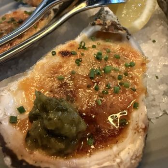 Saizon - Grilled oyster with jalapeno - New American Near Me - Fresno, California Saizon - Grilled oyster with jalapeno - New American Near Me - Fresno, California