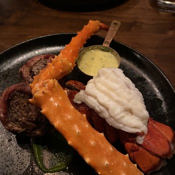 Ore House - Petite Filet Mignon crab and lobster - Steakhouses Near Me - Durango, Colorado