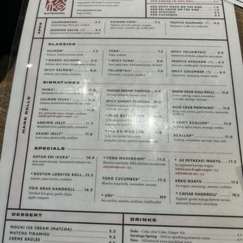 Matsunori Handroll Bar - Menu - Japanese Near Me - Boston, Massachusetts Matsunori Handroll Bar - Menu - Japanese Near Me - Boston, Massachusetts