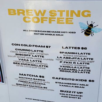 Brew Sting - The menu - Coffee & Tea Near Me - Los Angeles, California Brew Sting - The menu - Coffee & Tea Near Me - Los Angeles, California