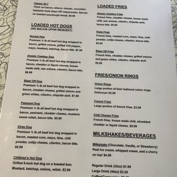 Rocket Burger at Area 66 - Menu