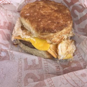 Rise Southern Biscuits & Righteous Chicken - Sausage egg and cheese biscuit - Chicken Shop Near Me - Winter Park, Florida