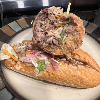 Doughlicious - Beef Brisket Sandwich - Bakeries Near Me - Calgary, Alberta Doughlicious - Beef Brisket Sandwich - Bakeries Near Me - Calgary, Alberta