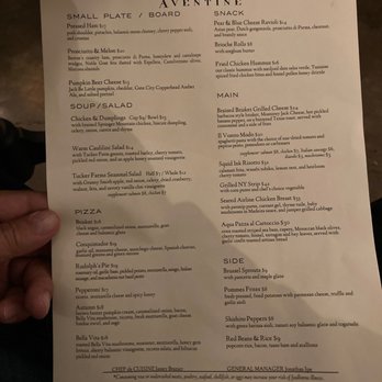 Aventine Rome - Menu - New American Near Me - Rome, Georgia
