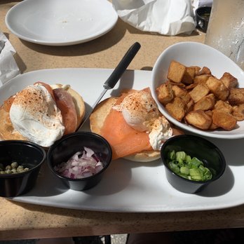 Another Broken Egg Cafe - Smoked Salmon Benedict was to die for! - Breakfast & Brunch Near Me - Clearwater Beach, Florida