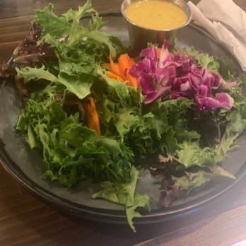 Nine Mile - Salad with mango vinegarette - Caribbean Near Me - Asheville, North Carolina Nine Mile - Salad with mango vinegarette - Caribbean Near Me - Asheville, North Carolina