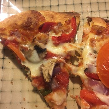 Monterey's Pizza - Slice of veggie pizza. The pieces are small, don't buy a medium. - Pizza Near Me - Alexandria, Virginia Monterey's Pizza - Slice of veggie pizza. The pieces are small, don't buy a medium. - Pizza Near Me - Alexandria, Virginia