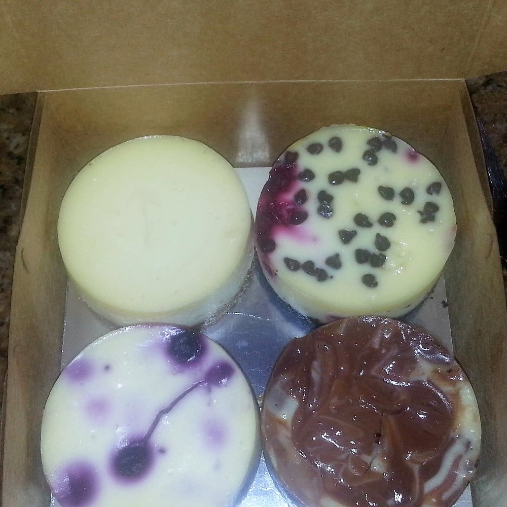 Reuschelle's Cheesecakes - Original, White Chocolate Raspberry Chocolate Chip, Chocolate Marble and Blueberry - Desserts Near Me - Hayward, California Reuschelle's Cheesecakes - Original, White Chocolate Raspberry Chocolate Chip, Chocolate Marble and Blueberry - Desserts Near Me - Hayward, California