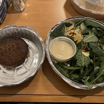 Mill House Brewing Company - Impossible burger with side Caesar kale salad - Breweries Near Me - Poughkeepsie, New York Mill House Brewing Company - Impossible burger with side Caesar kale salad - Breweries Near Me - Poughkeepsie, New York