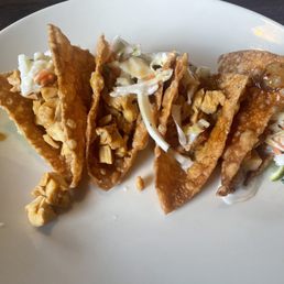 Chicken Wonton Tacos