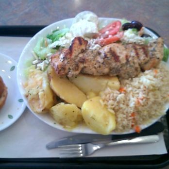 Zet's Restaurant - The famous chicken souvlaki dinner ($15.95 plus tax). - Diners Near Me - Mississauga, Ontario Zet's Restaurant - The famous chicken souvlaki dinner ($15.95 plus tax). - Diners Near Me - Mississauga, Ontario