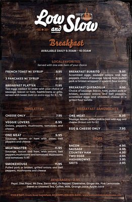 Menu photo 8 Low and Slow Smokehouse Smithfield, NC