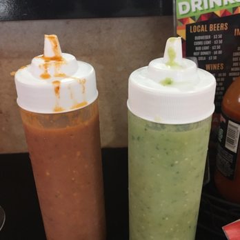 Crazy Burrito Authentic Mexican Grill - Homemade hot sauce and avocado cilantro sauce - Mexican Near Me - Dunedin, Florida