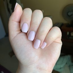 Dip powder by bill! Very impressed and did the nail shape PERFECTLY!! Thank you!
