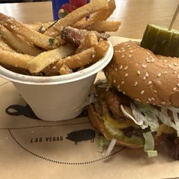 Double Burger w/Lardo Fries Double Burger w/Lardo Fries