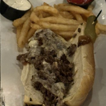 New River Taphouse - Philly Cheesesteak with fries ($15) - Pizza Near Me - Virginia Beach, Virginia New River Taphouse - Philly Cheesesteak with fries ($15) - Pizza Near Me - Virginia Beach, Virginia