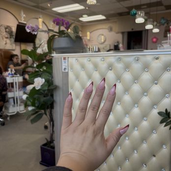 Imperial Nail Spa - Asked for stiletto slightly rounded edges so it's not as sharp Red French tip 10/10 definitely recommend! - Nail Salons Near Me - Norwalk, California Imperial Nail Spa - Asked for stiletto slightly rounded edges so it's not as sharp Red French tip 10/10 definitely recommend! - Nail Salons Near Me - Norwalk, California