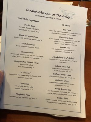 Menu photo 5 The Aviary Swansea, MA