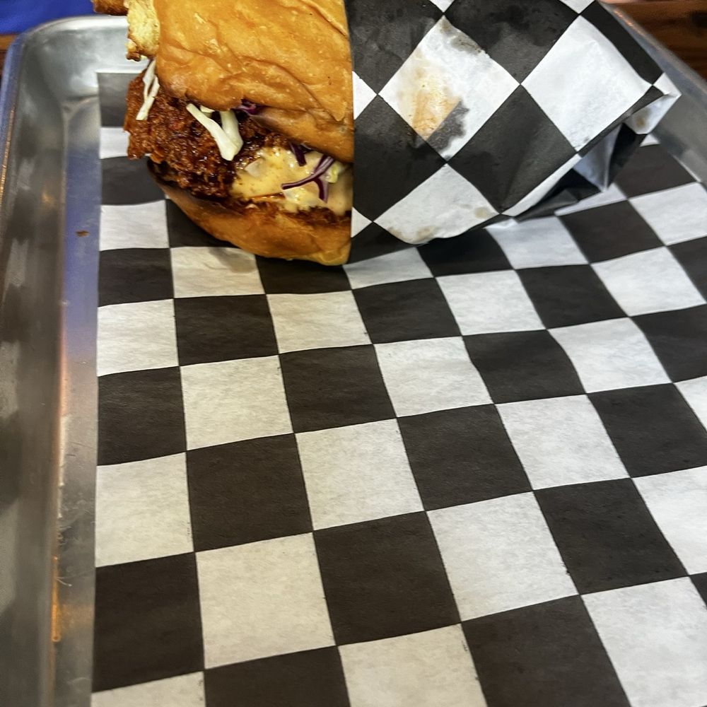 Foghorn Taproom - Fried Chicken Sandwich (Tossed in Sauce) - Chicken Wings Near Me - San Francisco, California Foghorn Taproom - Fried Chicken Sandwich (Tossed in Sauce) - Chicken Wings Near Me - San Francisco, California