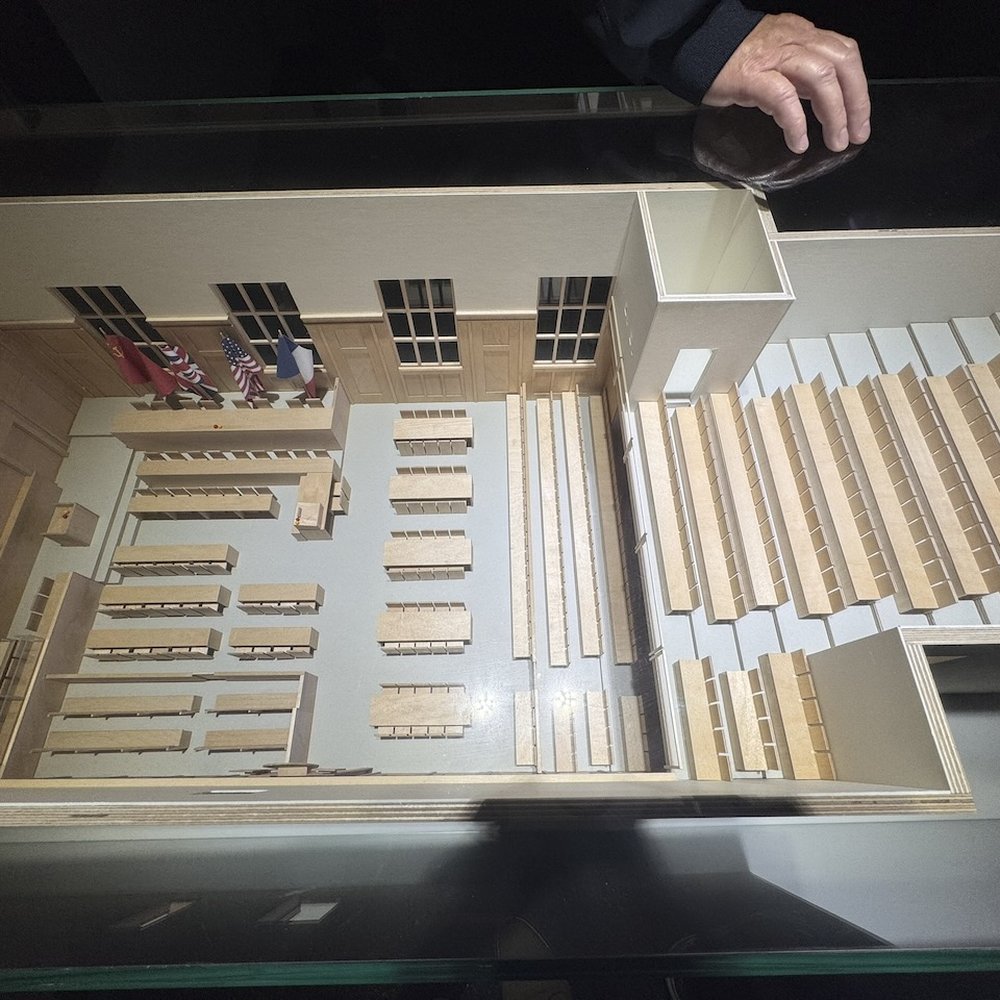 Memorium Nürnberger Prozesse - How the courtroom was actually set up - Landmarks & Historical Buildings Near Me - Nuremberg, BY