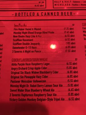 Menu photo 4 Vortex Bar & Grill Atlanta, GA