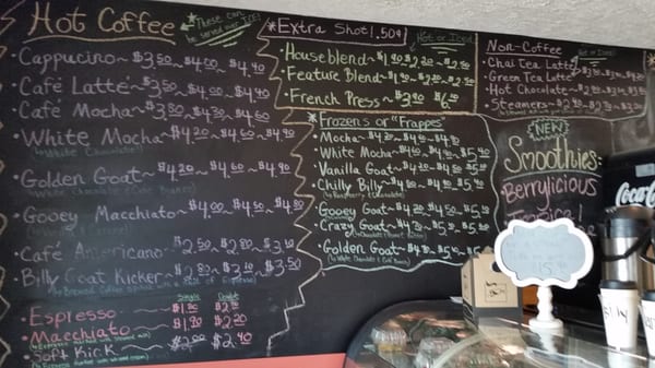 Menu photo 8 Billy Goat Coffee Cafe Mt. Juliet, TN Menu photo 8 Billy Goat Coffee Cafe Mt. Juliet, TN