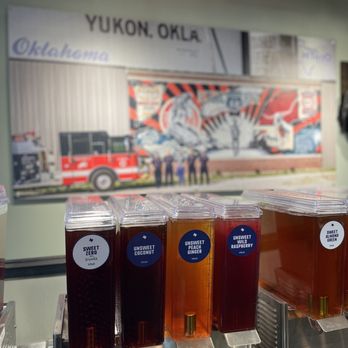HTeaO - a row of drinks on a counter - Coffee & Tea Near Me - Yukon, Oklahoma HTeaO - a row of drinks on a counter - Coffee & Tea Near Me - Yukon, Oklahoma