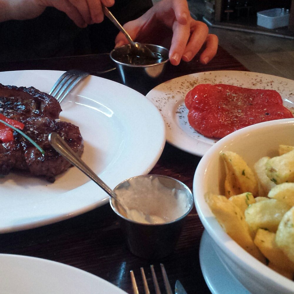Constancia - Bife de Chorizo with the sides - Steakhouses Near Me - London, XGL Constancia - Bife de Chorizo with the sides - Steakhouses Near Me - London, XGL