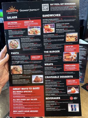 Menu photo 7 Parry's Pizzeria & Taphouse Houston, TX