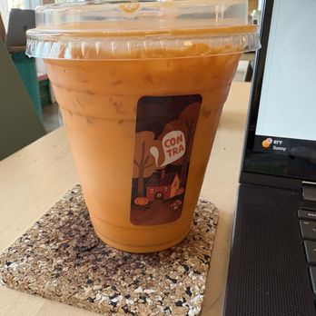 Contra Coffee & Tea - Thai tea - Coffee & Tea Near Me - Orange, California